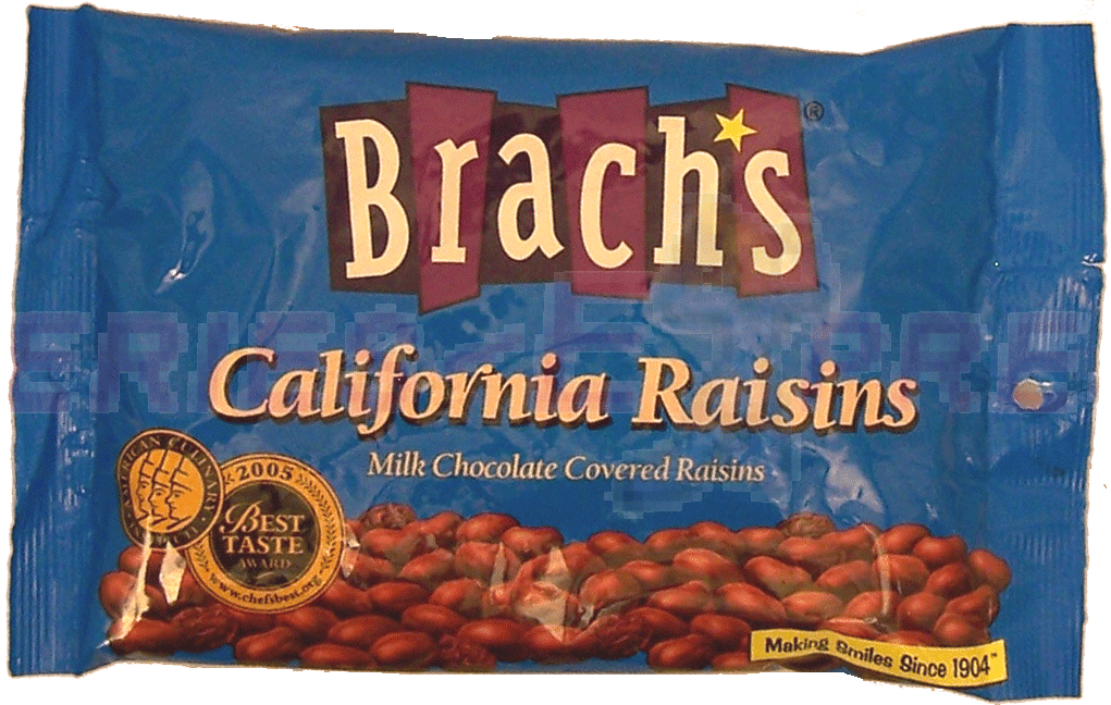 Brach's&nbsp;&nbsp;milk chocolate coverd california raisins Full-Size Picture